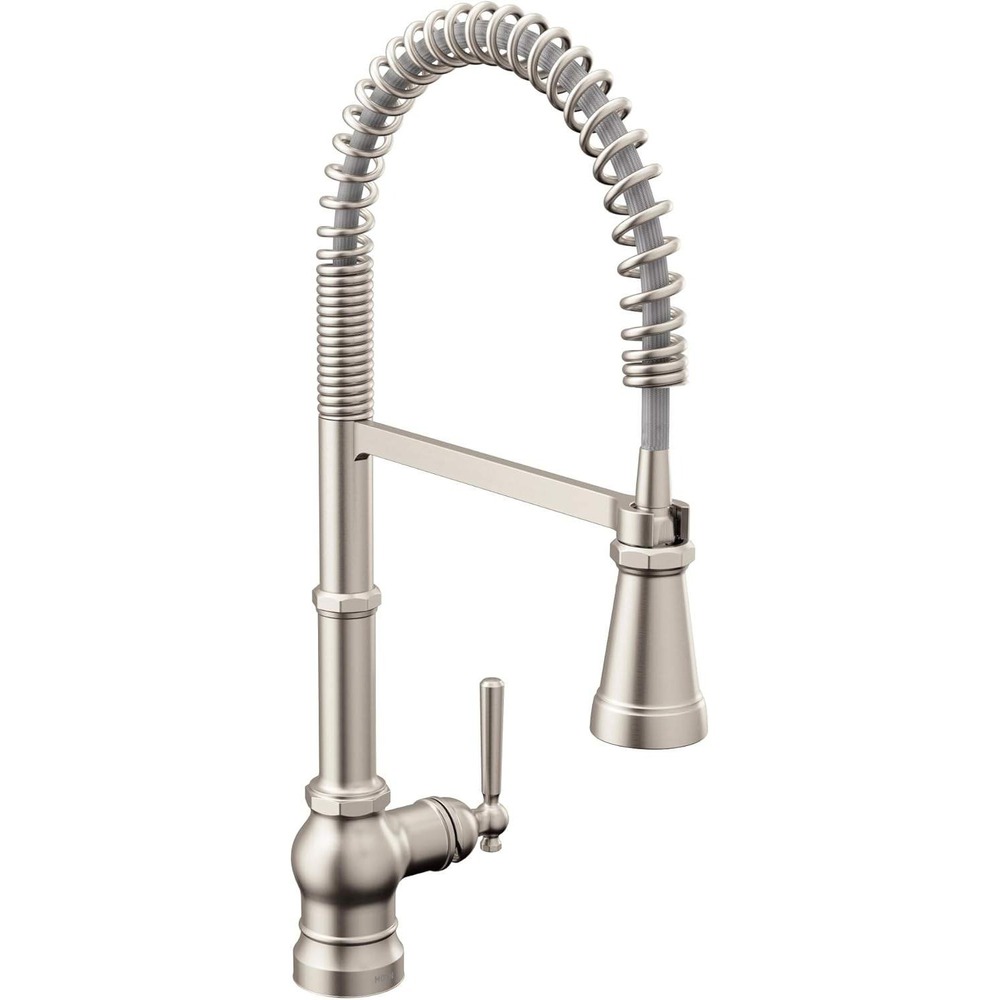 Moen Weymouth S73104SRS Pre-Rinse Spring Kitchen Faucet Spot Resist Stainless